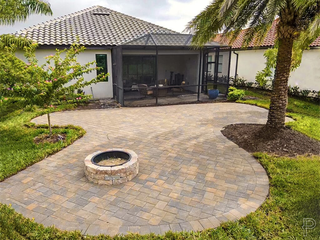 pure hardscapes install on florida patio